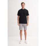 Cazador 42770 Erkek Bisiklet Yaka T-Shirt - Siyah - XL
