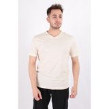 Cazador 4601 Erkek V Flamlı T-Shirt - Bej