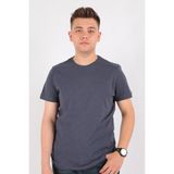 Cazador 4602 Erkek Bisiklet Yaka Flamlı T-Shirt - Antrasit