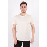 Cazador 4602 Erkek Bisiklet Yaka Flamlı T-Shirt - Bej