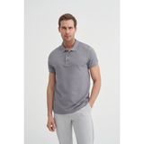 Cazador 46130 Polo Pıke Tshırt Erkek Polo Yaka Açık Gri Tişört - 2XL