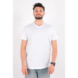 Cazador 4624 Erkek V Yaka T-Shirt - L - Beyaz