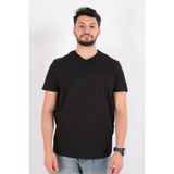 Cazador 4624 Erkek V Yaka T-Shirt - Siyah - XL