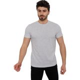 Cazador Bisiklet Yaka Basic Erkek T-Shirt 24YCEEO04140 - Kar - Melanj - XL