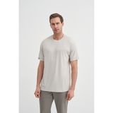 Cazador Bisiklet Yaka Dokulu Erkek T-Shirt 42530 A.gri - XL