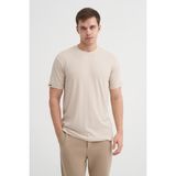 Cazador Bisiklet Yaka Dokulu Erkek T-Shirt 42530 Bej