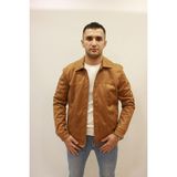 Cazador Caz 1049 Erkek Çıtçıt Kapamalı Nubuk Çeket - Taba