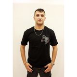 Cazador Caz 2256 Işleme Detaylı Relax Fit Bisiklet Yaka Erkek T-Shirt - 0-Siyah