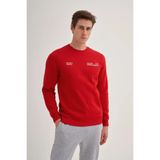 Cazador CAZ 5225 3 İplik Sweatshirt, Erkek, Kırmızı, 2XL Beden