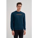 Cazador Erkek 3 İplik Şardonsuz Sweatshirt 5221 Petrol