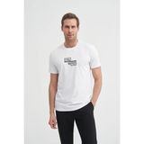 Cazador Erkek 4166 Bıs Yk T-Shırt 25YCEEO04166 - Beyaz - 2XL
