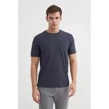 Cazador Erkek Antrasit Bisiklet Yaka T-Shirt 46200