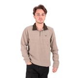 CAZADOR Erkek Fermuarlı Sweatshirt, Bej, XL