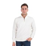 CAZADOR Erkek Fermuarlı Yaka Sweatshirt, Ekru, XL