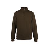 CAZADOR Erkek Fermuarlı Yaka Sweatshirt, Haki, M Beden
