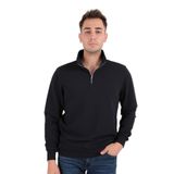 CAZADOR Erkek Fermuarlı Yaka Sweatshirt, Lacivert, M Beden