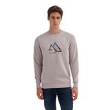 CAZADOR Erkek Gri Sweatshirt, Bisiklet Yaka, Slim Fit, Uzun Kol, L Beden