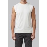 Cazador Erkek Kolsuz Bisiklet Yaka T-Shirt Regular Fit Esnek Kumaş Günlük Kullanım - Beyaz