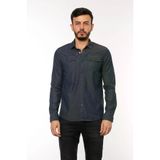 Cazador Erkek Kot Gomlek Caz 2705 Lacivert