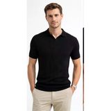 Cazador Erkek Polo Yaka Desenli Triko T-Shirt 34215 Siyah