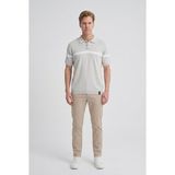 Cazador Erkek Polo Yaka Düğmeli Triko T-Shirt CAZ.34235 - Taş