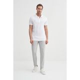 Cazador Erkek Polo Yaka T-Shirt 46130 - Beyaz - 2XL