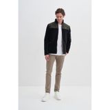 Cazador Erkek Regular Fit Polar Kumaş Dik Yaka Fermuarlı Sweatshirt, Siyah, M Beden