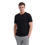 Cazador Erkek Siyah Bisiklet Yaka T-shirt 46180 Siyah