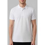Cazador Erkek Slim Fit %100 Pamuk Pike Polo Yaka Tişört Basic Kısa Kollu Günlük T-Shirt - Beyaz - 2XL
