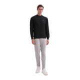 CAZADOR Erkek Slim Fit Sweatshirt, Bisiklet Yaka, Siyah, S Beden