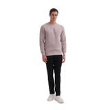 CAZADOR Erkek Slim Fit Sweatshirt, Bisiklet Yaka, Uzun Kol, Gri, L