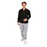 CAZADOR Erkek Slim Fit Yüksek Bel Eşofman Altı, Gri Melanj, M