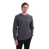 CAZADOR Erkek Sweatshirt, Antrasit, Slim Fit, Bisiklet Yaka, Uzun Kol, S Beden
