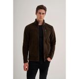 Cazador Erkek Sweatshirt, Basic Polar Kumaş, Regular Fit, Dik Yaka, Haki, S Beden