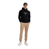 CAZADOR Erkek Sweatshirt, Bisiklet Yaka, Slim Fit, Siyah, M Beden