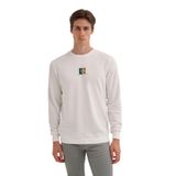 CAZADOR Erkek Sweatshirt, Ekru, L Beden