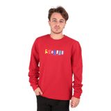 CAZADOR Erkek Sweatshirt, Kırmızı, XXL