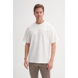 Cazador Erkek T-Shirt 40070 Ekru - Açık Ekru - M