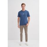 Cazador Erkek T-Shirt 44505 Indigo - İndigo - L