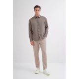 Cazador Erkek Tencel Regular Fit Gömlek Uzun Kol 20610 Haki
