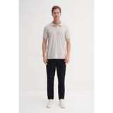 Cazador Polo T-Shirt Erkek Regular Fit Viskon 42040 A.gri - XL