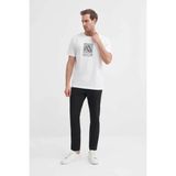 Cazador Regular Fit Beyaz Erkek T-Shirt 41720 - M