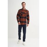 Cazador Regular Fit Cep Detaylı Oduncu GÖMLEK-20110 - S - Kiremit