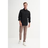 Cazador Regular Fit Erkek Uzun Kollu Gömlek Siyah 23085 - XL