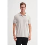 Cazador Regular Fit Örme Dokulu Açık Gri Erkek Polo Yaka T-Shirt 42040 - XL