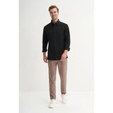 Cazador Regular Fit Viskon Karışımlı Premium GÖMLEK-23145 - 2XL - Siyah