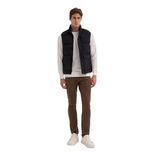 Cazador Shadow Slim Fit Elyaf Dolgulu Crinkle Kumaş Yelek-10260 SİYAH M