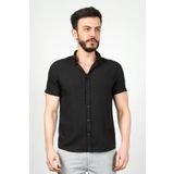 Cazador Slim Fit Dar Kesim Kısa Kol Gömlek