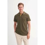Cazador Slim Fit Haki Erkek Polo Yaka T-Shirt 46140