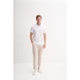 CAZADOR Slim Fit Polo Yaka Likralı Rahat Düz Örme Tişört, XL, 25YCEEO04008, BEYAZ, Erkek